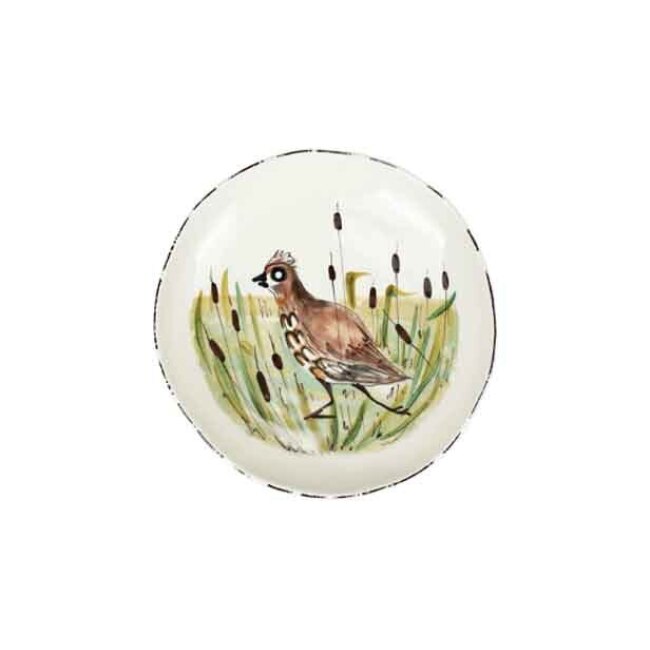 Product Vietri Wildlife Quail Shallow Bowl