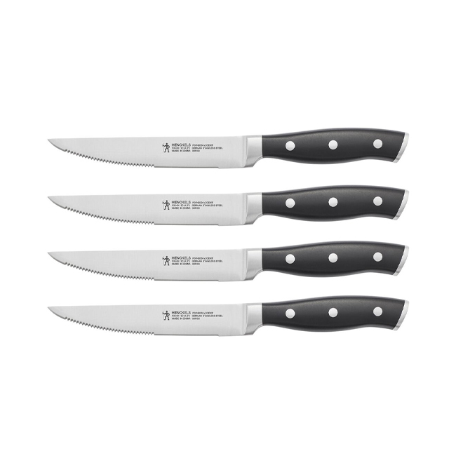 Product Zwilling J A Henckels Forged Accent 4-Pc Steak Knife Set | Black