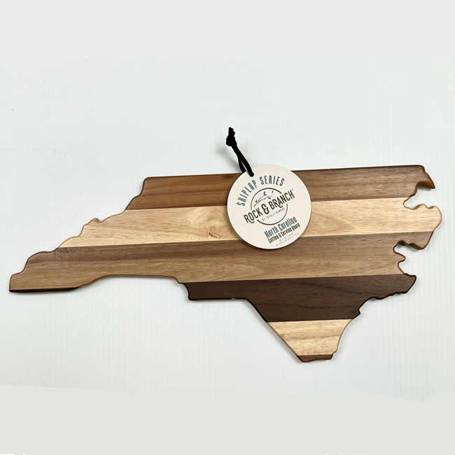 Rock and Branch North Carolina Multi-wood Cutting Board