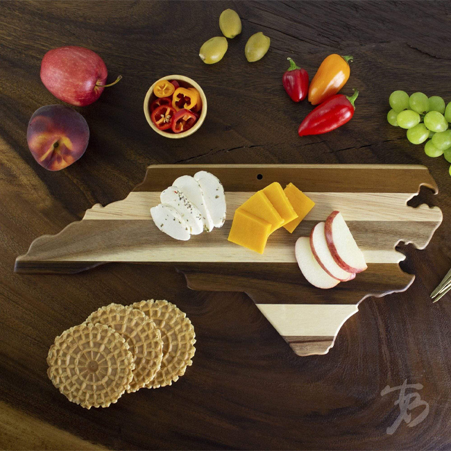 Rock and Branch North Carolina Multi-wood Cutting Board