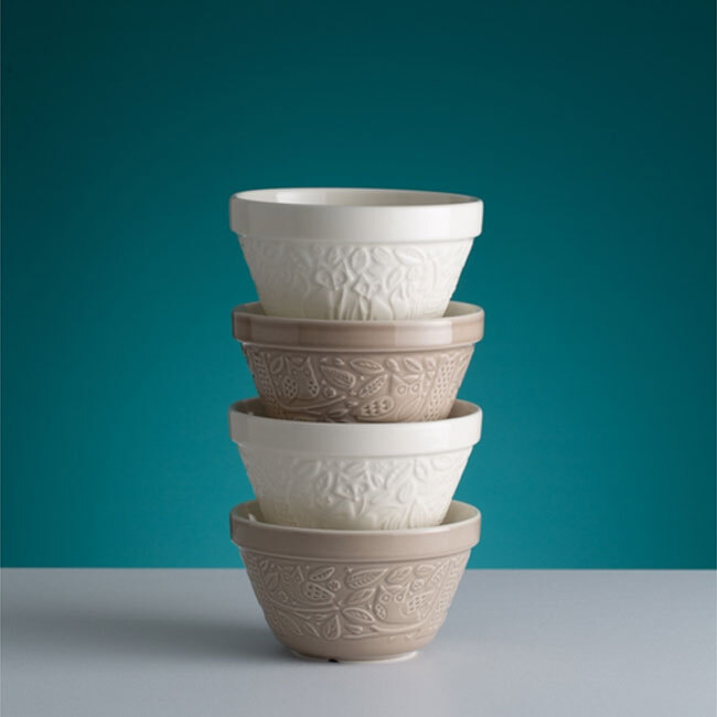 Mason Cash “In The Forest” S36 Owl Pudding Basin | Stone - stacked
