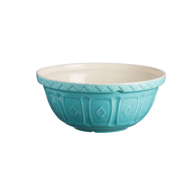 Mason Cash s12 Mixing Bowl - 17-Cup | Original Cane | Color Mix - Turquoise