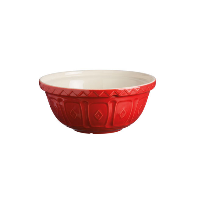 Mason Cash s18  Mixing Bowl - 11 Cup | Original Cane | Color Mix - Red