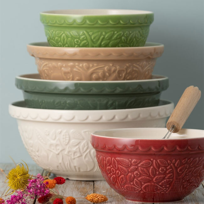 Mason Cash “In the Forest” S30 Hedgehog Mixing Bowl | Red
