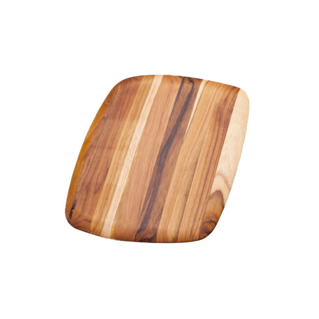 Product Teakhaus Elegant Rectangle Serving & Cutting Board with Round Edges | Small