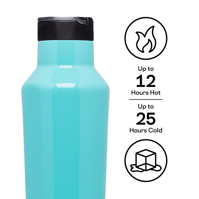 Corkcicle Classic 20 oz. Sport Canteen | Gloss Turquoise