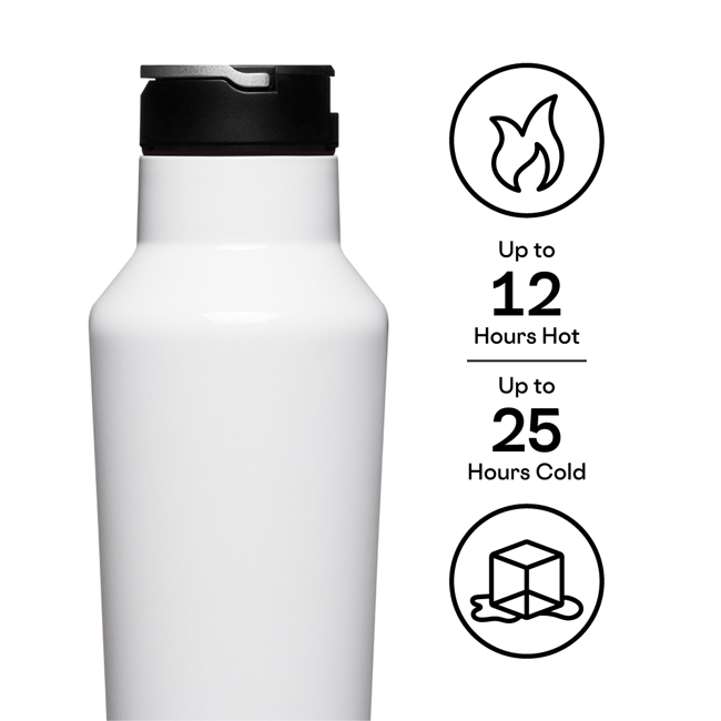 Corkcicle Classic 20 oz. Sport Canteen | Gloss White