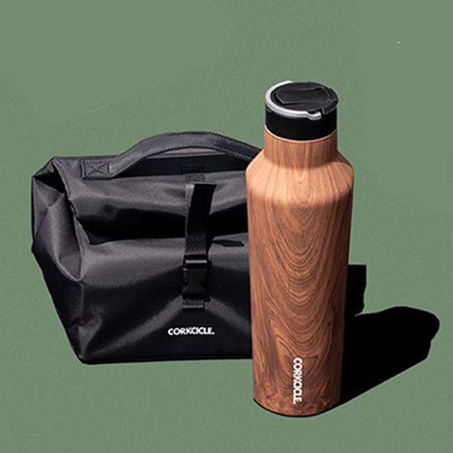 Corkcicle Origins 20 oz. Canteen | Walnut Wood