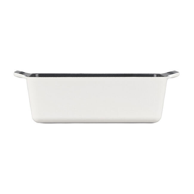 Le Creuset Signature Cast Iron Loaf Pan | 5”x 9” - White - side