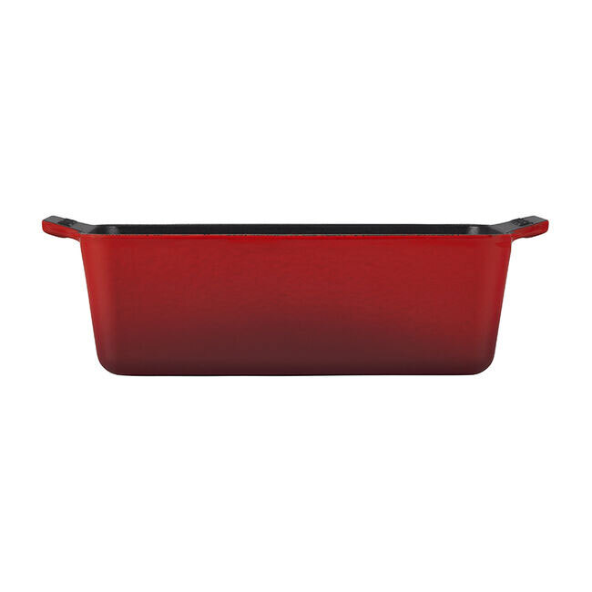 Le Creuset Signature Cast Iron Loaf Pan | 5”x 9” - Cerise Red - side