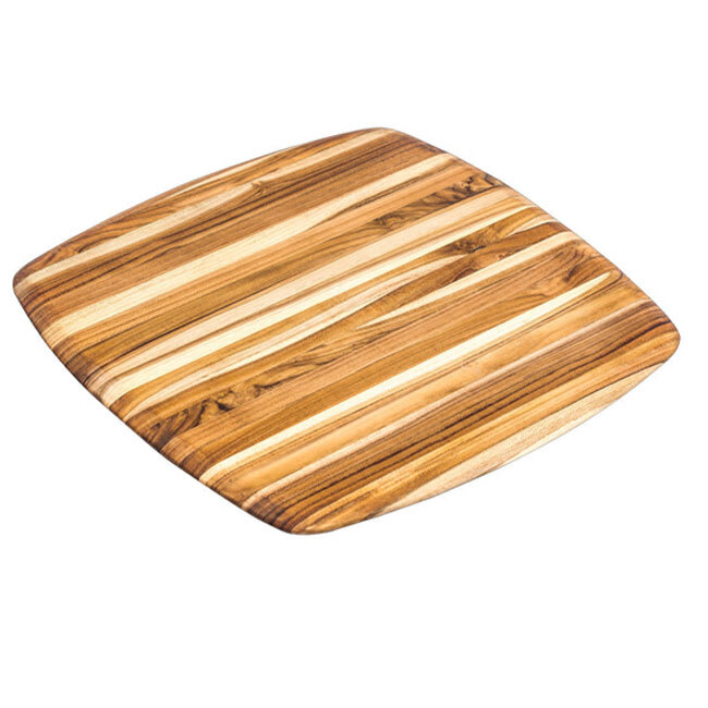 Teakhaus Elegant Square Serving & Cutting Board with Round Edges | 16