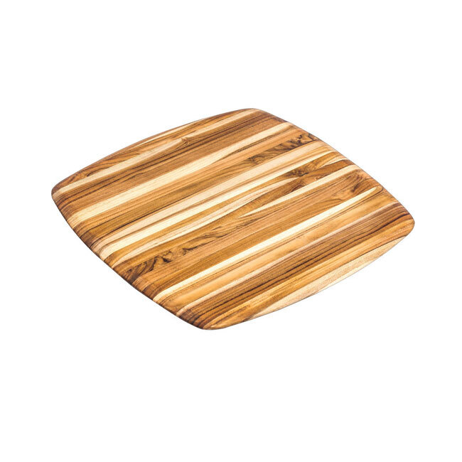 Teakhaus Elegant Square Serving & Cutting Board with Round Edges | 12