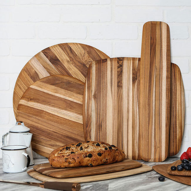 Teakhaus Elegant Square Serving & Cutting Board with Round Edges | 12