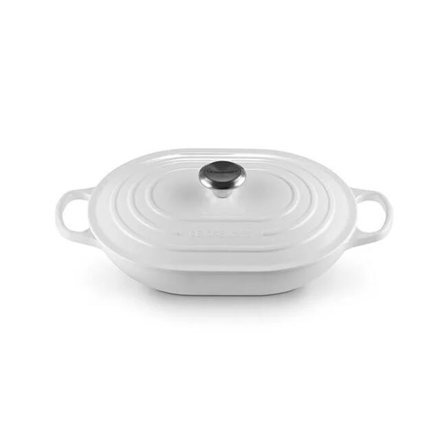 Le Creuset Signature 3.75 Qt. Oval Casserole | White