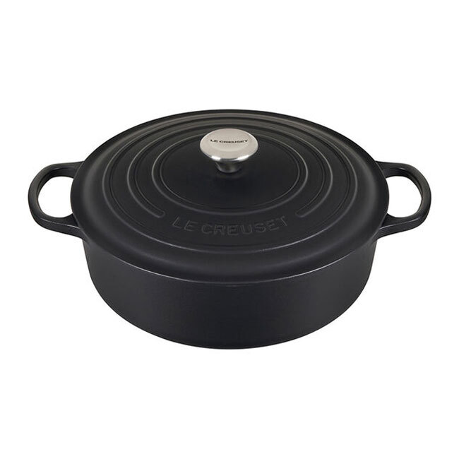 Le Creuset 6.75 qt. Signature Round Wide Oven | Licorice
