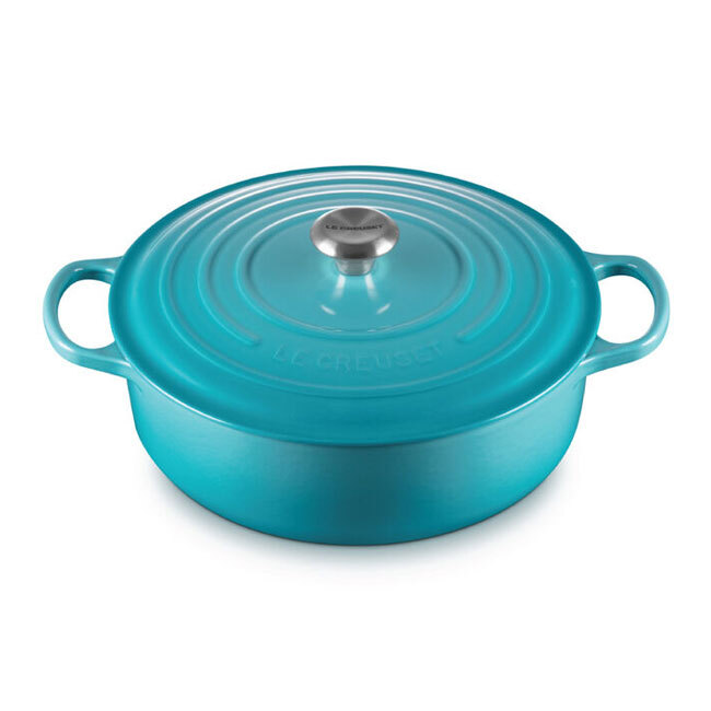 Le Creuset 6.75 qt. Signature Round Wide Oven | Caribbean