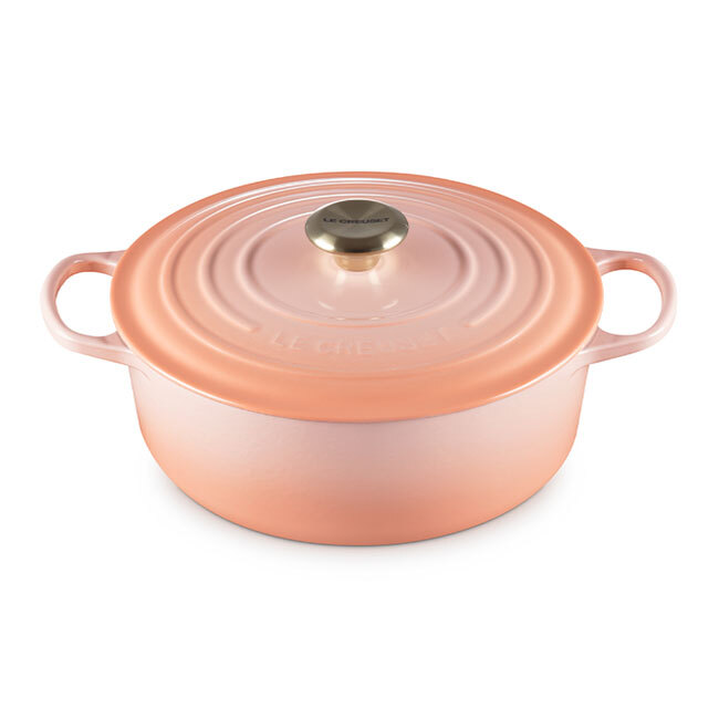 Le Creuset 6.75 Qt. Signature Round Wide Oven | Pêche