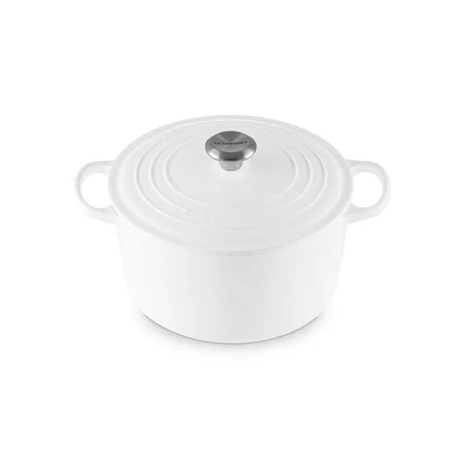 Le Creuset Signature 6.5 Qt. Round Deep Oven | White