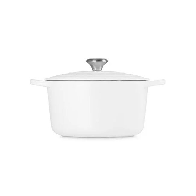 Le Creuset Signature 6.5 Qt. Round Deep Oven | White