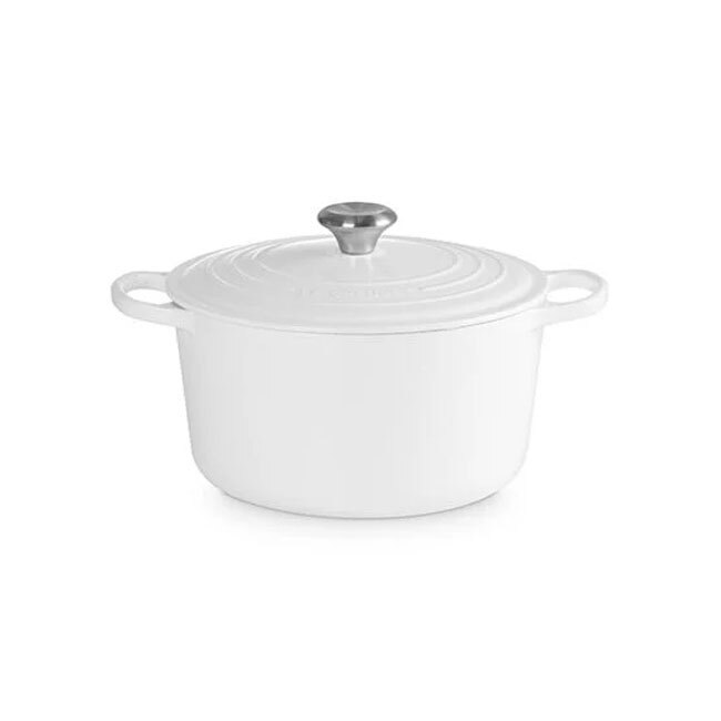 Le Creuset Signature 6.5 Qt. Round Deep Oven | White