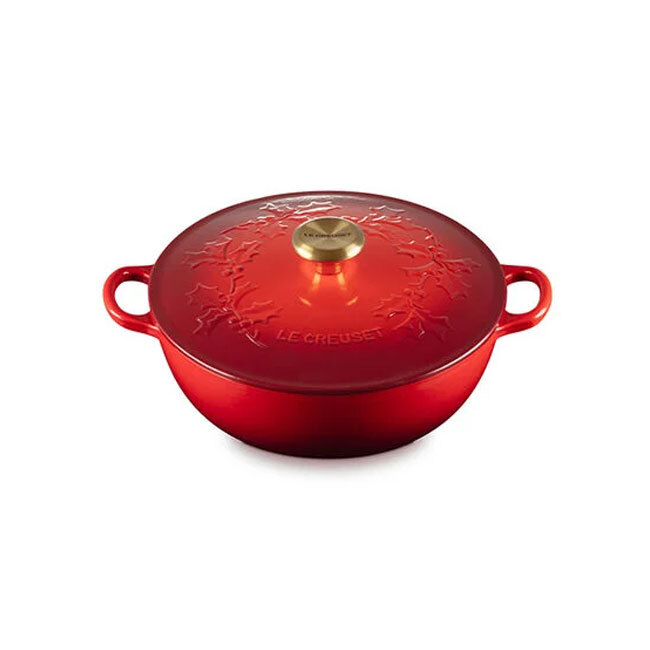 Product Le Creuset Holly Collection Traditional Round Chef’s Oven | 4.5 Qt. - Cerise