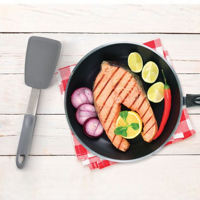 HIC | Non-Stick Flexible Small Spatula | Gray