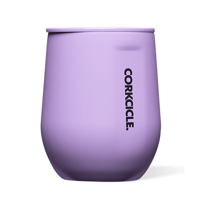 Corkcicle Neon Lights - 12 oz. Stemless Wine Glass | Sun Soaked Lilac
