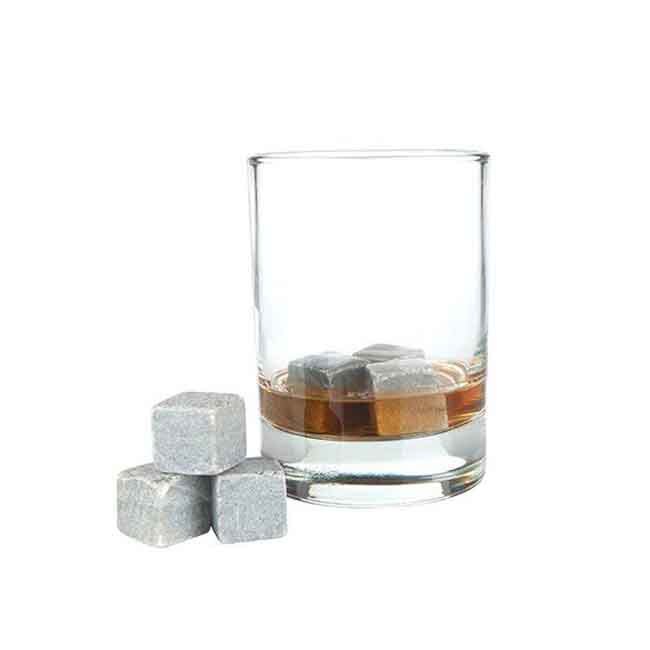 Viski Glacier Rocks® Soapstone Cubes with Glass