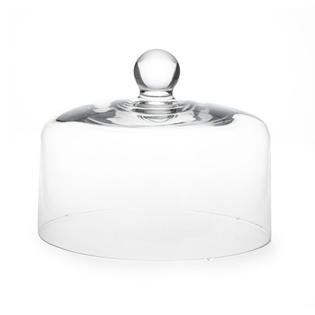 Mosser Glass | 10” Clear Glass Cake Dome