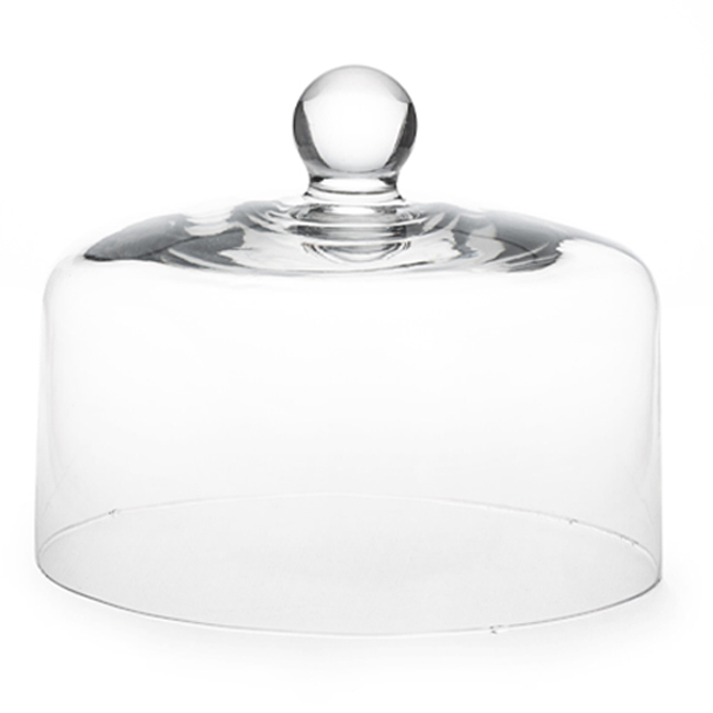 Mosser Glass | 12” Clear Glass Cake Dome
