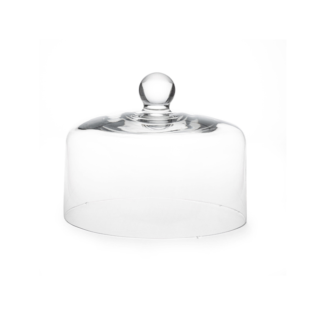 Mosser Glass | 6” Clear Glass Cake Dome