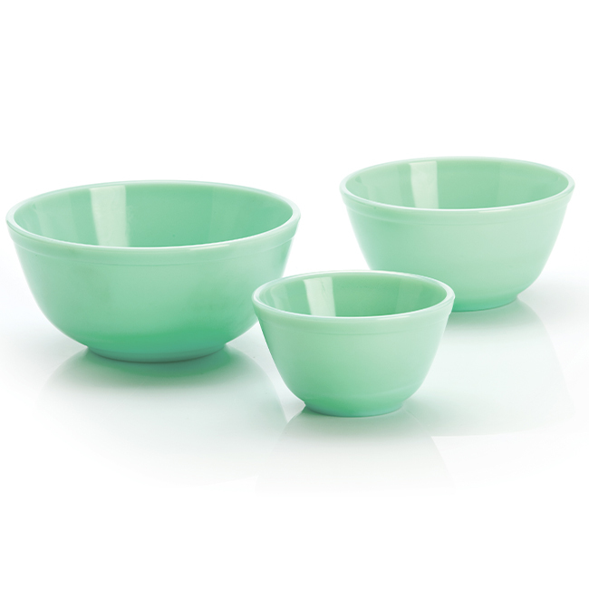 Mosser Glass | 3 Bowl Mixing/Serving Set - Jadeite
