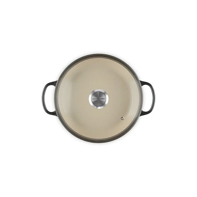 Le Creuset Signature 2.25 Qt. Enameled Cast Iron Braiser with Glass Lid | Licorice