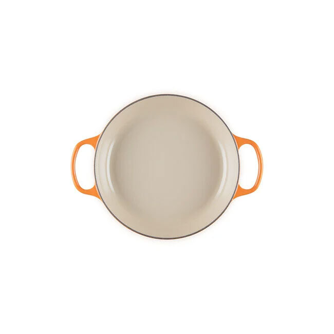 Le Creuset Signature 2.25 Qt. Enameled Cast Iron Braiser with Glass Lid | Flame