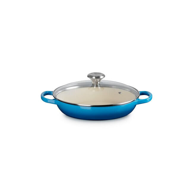 Le Creuset Signature 2.25 Qt. Enameled Cast Iron Braiser with Glass Lid | Marseille