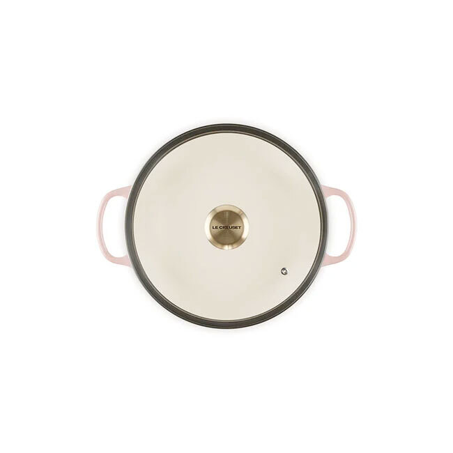 Le Creuset Signature 2.25 Qt. Enameled Cast Iron Braiser with Glass Lid | Pêche