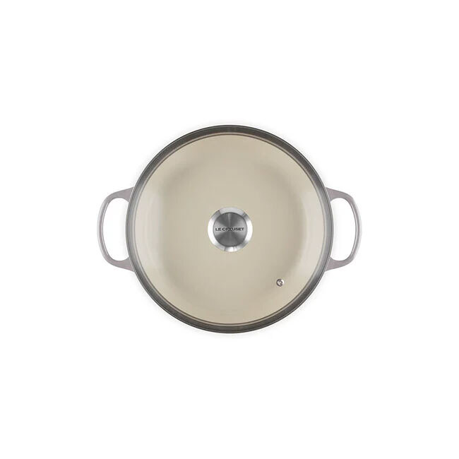 Le Creuset Signature 2.25 Qt. Enameled Cast Iron Braiser with Glass Lid | Oyster