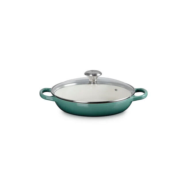 Le Creuset Signature 2.25 Qt. Enameled Cast Iron Braiser with Glass Lid | Artichaut