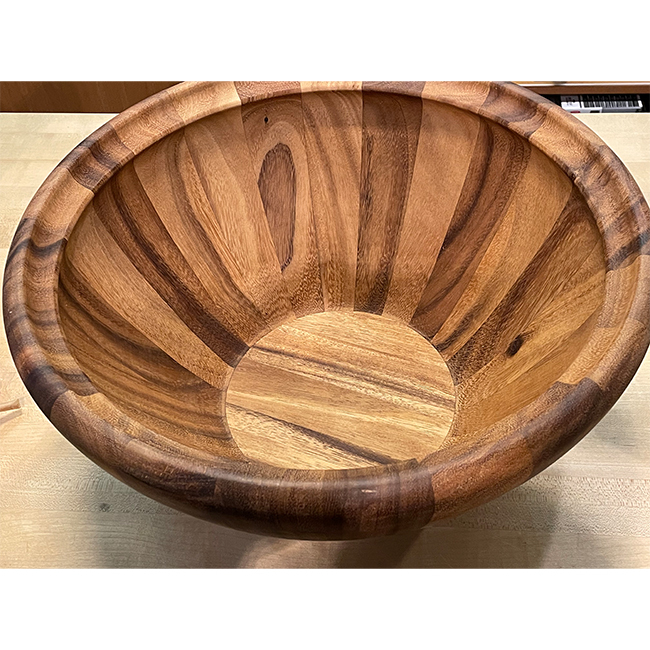 16-Inch Acacia Wood Salad Bowl