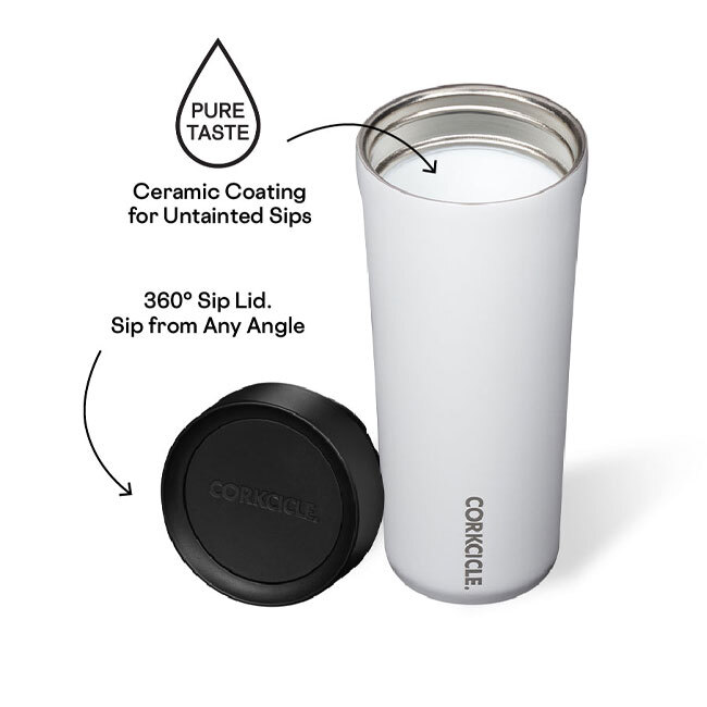 Corkcicle Commuter Cup | White