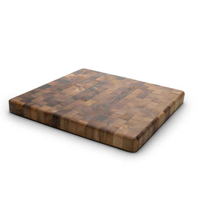 Fox Run Craftsman - Charleston End Grain Chef's End Grain Acacia Wood Cutting Board