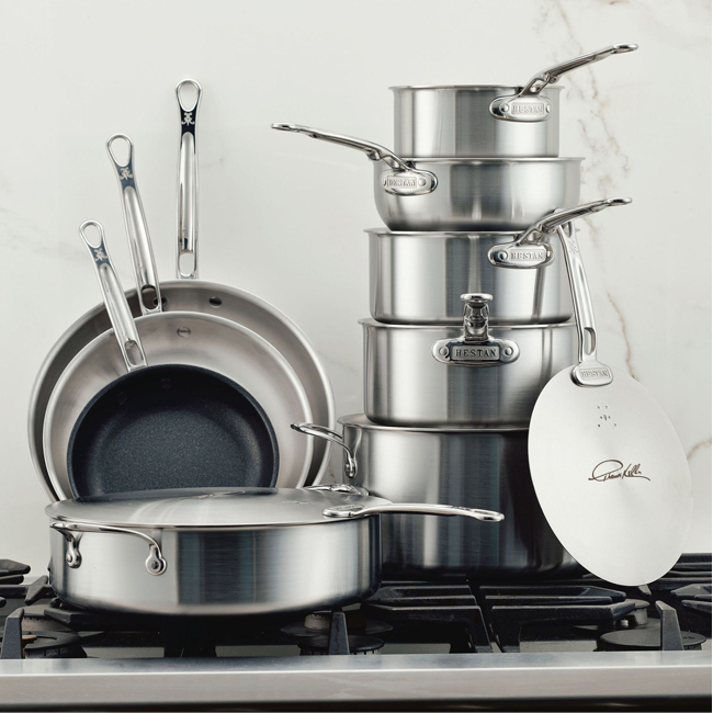 Hestan | Thomas Keller Insignia™ Commercial Clad Stainless Steel 11-Piece Cookware Set