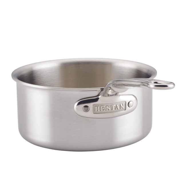 Hestan | Thomas Keller Insignia™ Commercial Clad Stainless Steel 1.5 Qt. Open Sauce Pot - Handle side