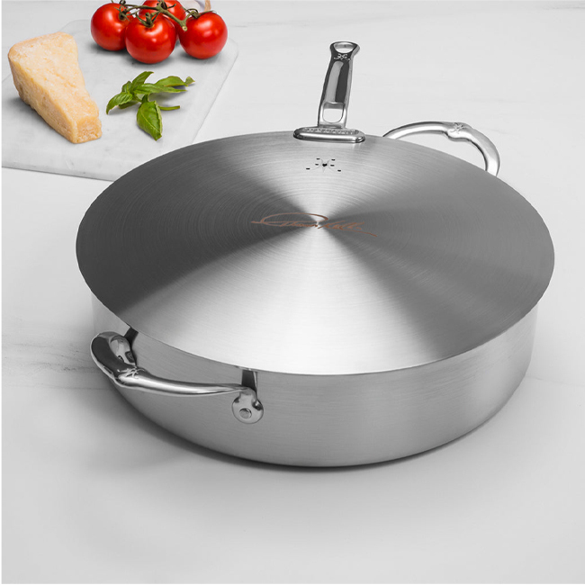 Hestan | Thomas Keller Insignia™ Commercial Clad Stainless Steel 9 Qt. Open Rondeau