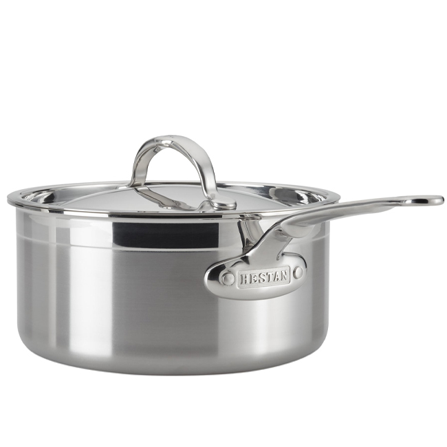 Hestan ProBond® Professional Clad Stainless Steel 3.0 Qt. Covered Saucepan