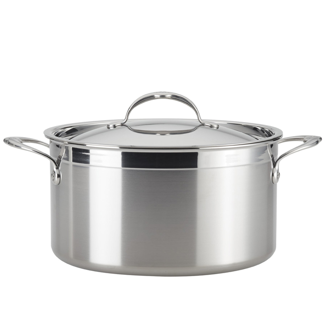 Swiss Diamond Premium Clad 8-Quart Stainless Steel Covered Stock Pot