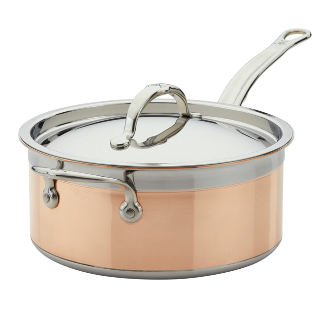 Hestan CopperBond® Copper Induction 4 Qt Covered Saucepan w/Helper Handle