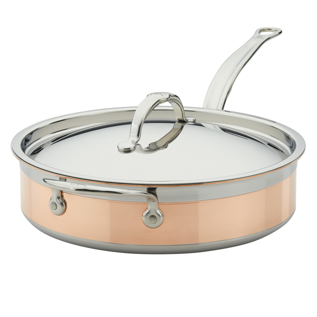 Hestan CopperBond® Copper Induction 3.5 Qt. Covered Sauté w/Helper Handle