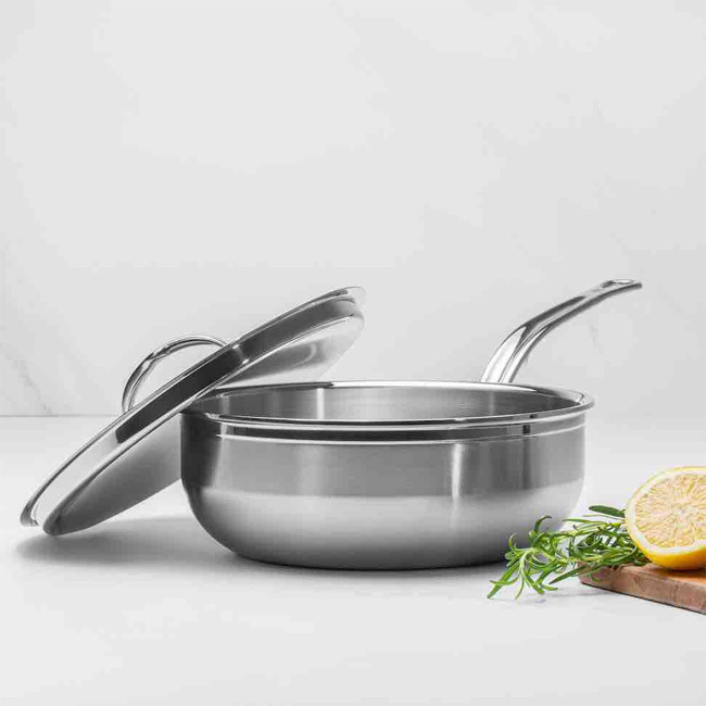Hestan ProBond® Professional Clad Stainless Steel 3.5 Qt. Covered Essential Pan