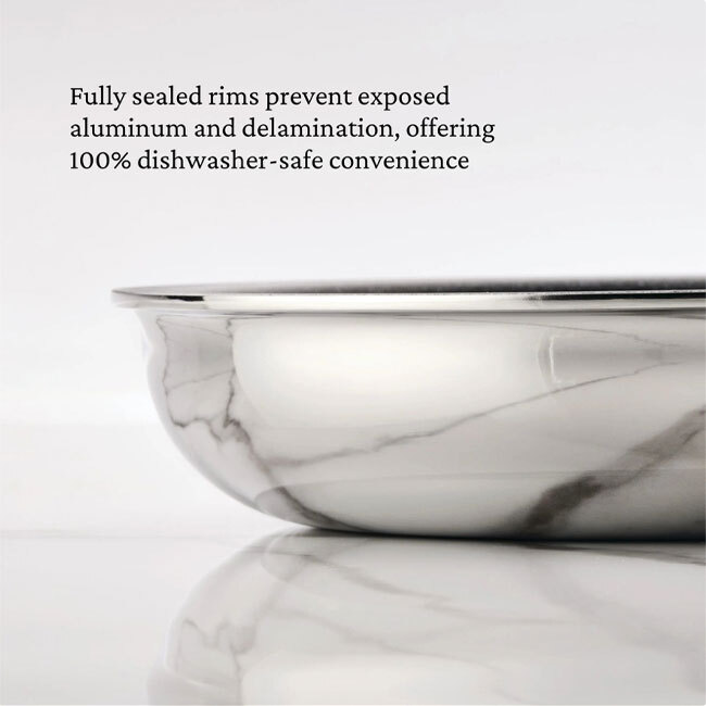 Hestan ProBond® Luxe™ Polished Clad Stainless Steel Skillets | Set of 3